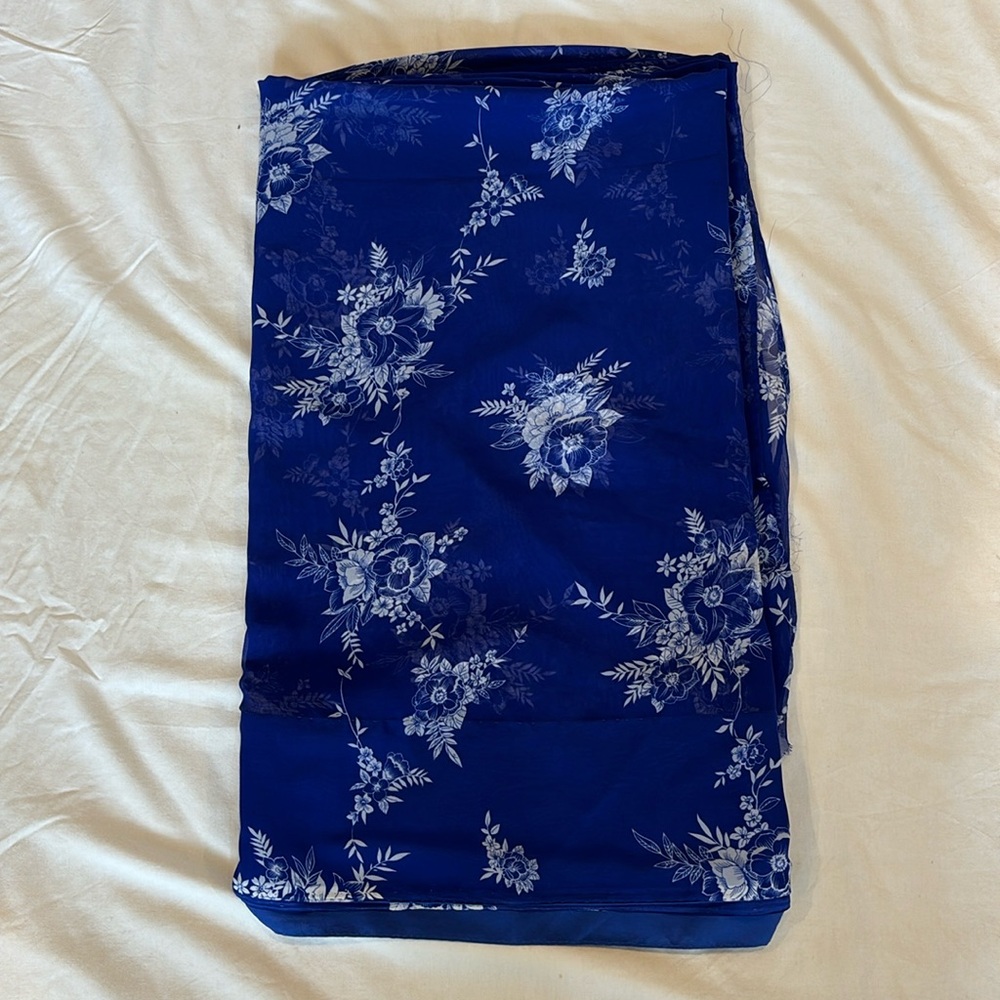 Printed French Chiffon Saree